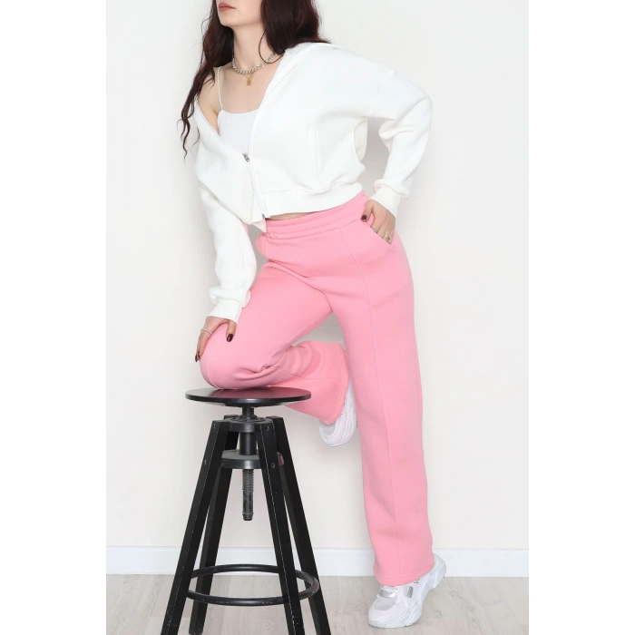 3 İplik Önü Çımalı Eşofman Altı Koyupembe - 42520.1878.