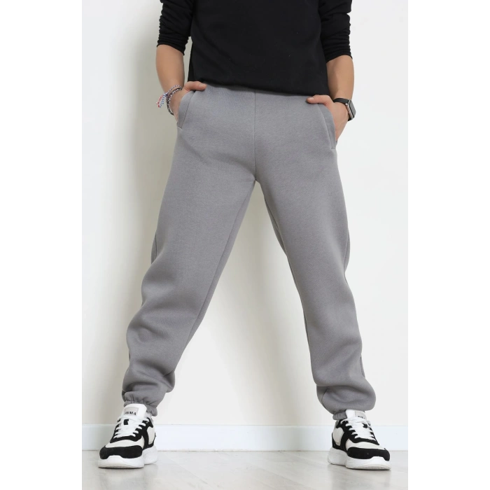 3 İplik Şardonlu Erkek Eşofman Altı Antrasit - 42615.1878.