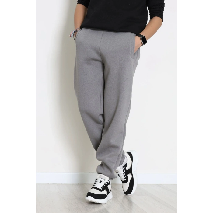 3 İplik Şardonlu Erkek Eşofman Altı Antrasit - 42615.1878.