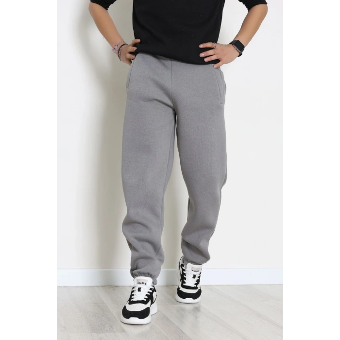 3 İplik Şardonlu Erkek Eşofman Altı Antrasit - 42615.1878.