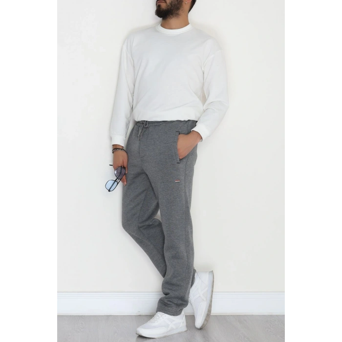 3 İplik Şardonlu Erkek Eşofman Altı Füme - 42626.1937.