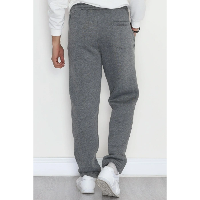 3 İplik Şardonlu Erkek Eşofman Altı Füme - 42626.1937.