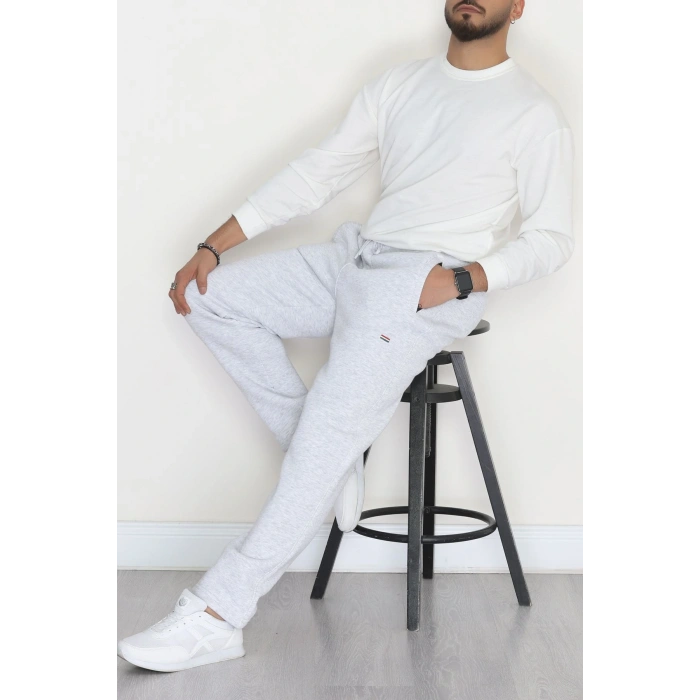 3 İplik Şardonlu Erkek Eşofman Altı Karmelanj - 42626.1937.