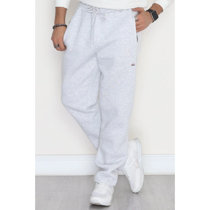 3 İplik Şardonlu Erkek Eşofman Altı Karmelanj - 42626.1937.