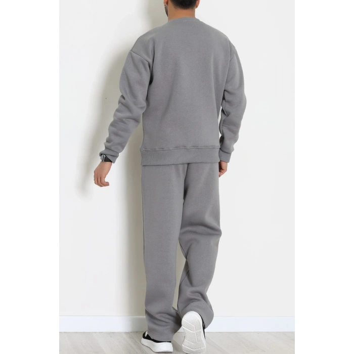 3 İplik Şardonlu Erkek Eşofman Takımı Antrasit - 42614.1878.