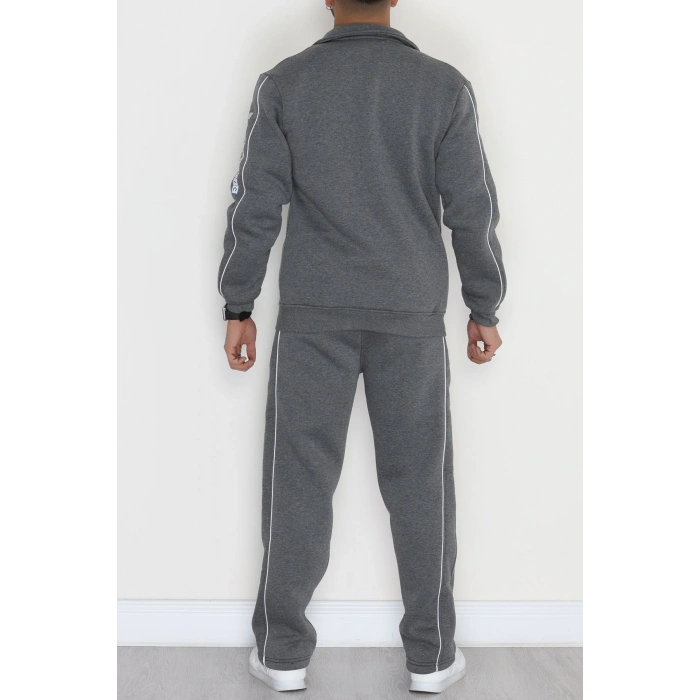 3 İplik Şardonlu Erkek Eşofman Takımı Füme - 42562.1937.