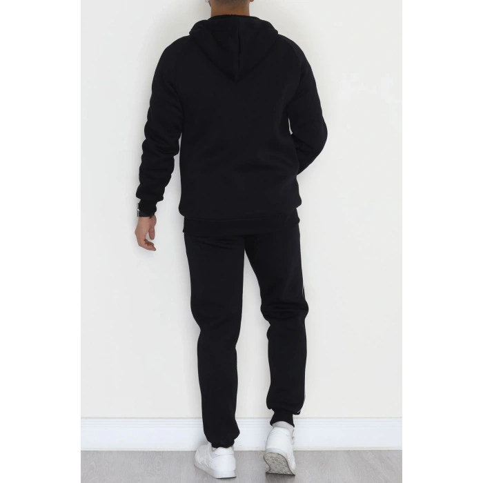 3 İplik Şardonlu Erkek Eşofman Takımı Lacivert - 42565.1937.