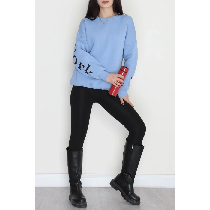 3 İplik Şardonlu Oversize Sweat Bebemavi - 50922.1878.