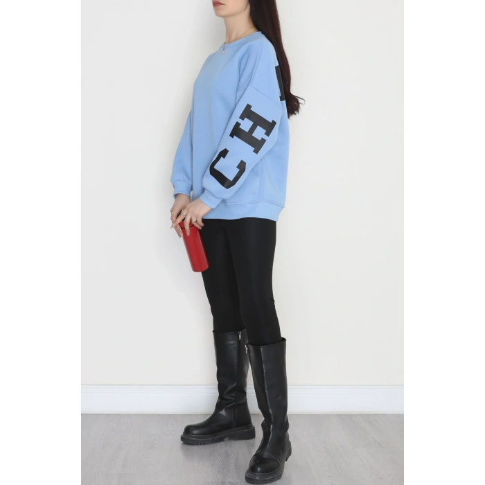 3 İplik Şardonlu Oversize Sweat Bebemavi - 50923.1878.