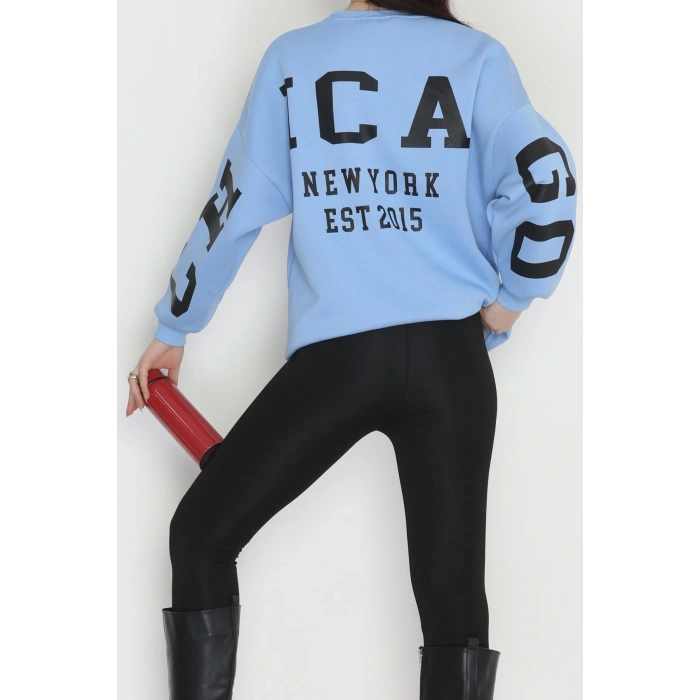 3 İplik Şardonlu Oversize Sweat Bebemavi - 50923.1878.