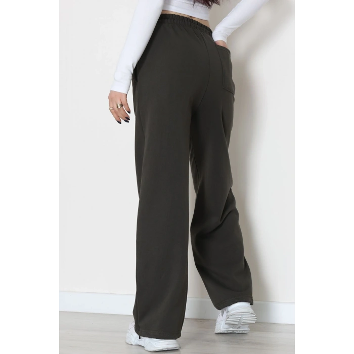 3 İplik Şardonlu Paça Stoperli Eşofman Altı Haki - 52069.2113.