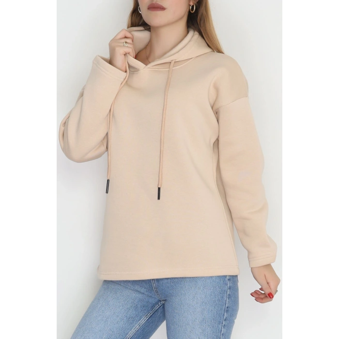 3 İplik Şardonlu Sweat Bej - 42610.1878.