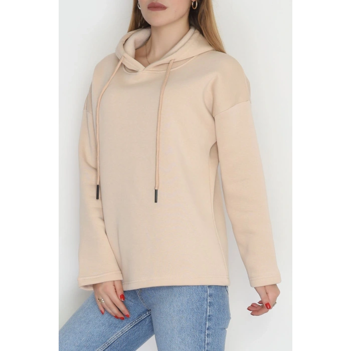 3 İplik Şardonlu Sweat Bej - 42610.1878.