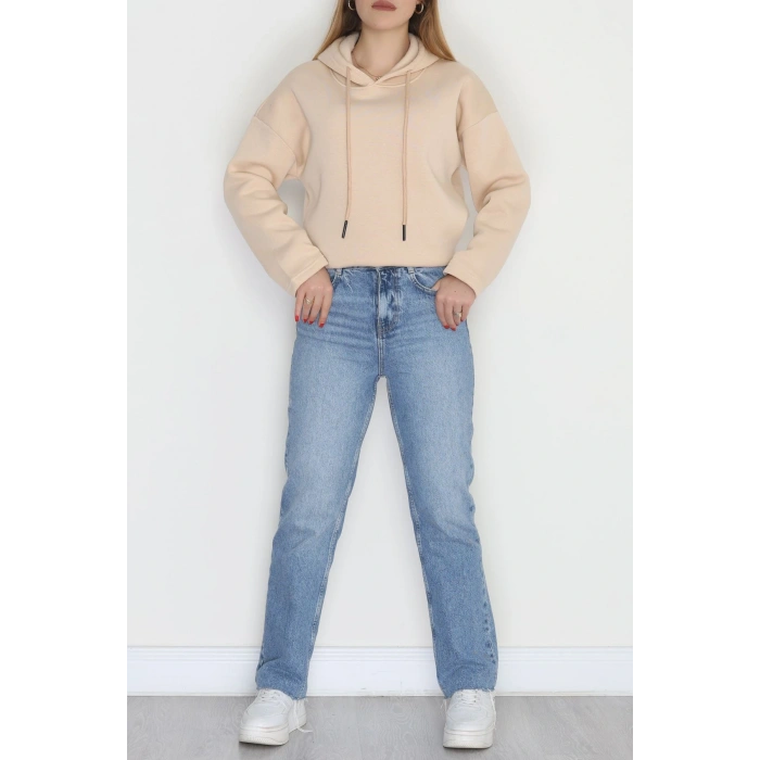 3 İplik Şardonlu Sweat Bej - 42610.1878.