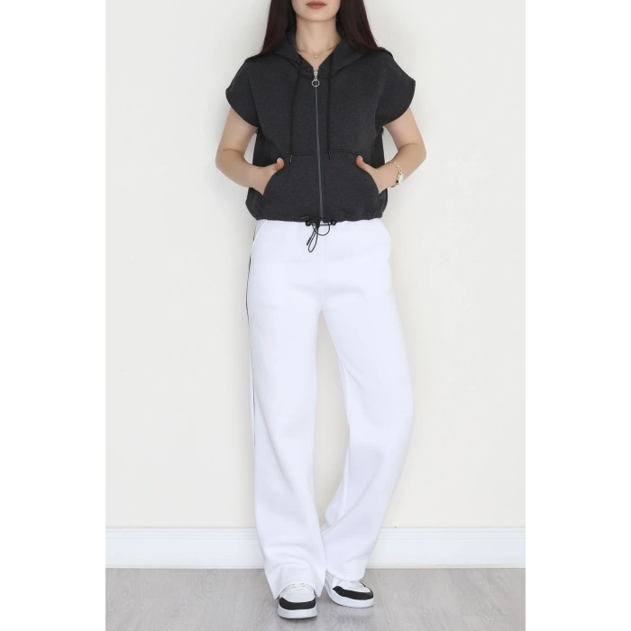 3 İplik Şardonlu Yelek Antrasit - 42201.1857.