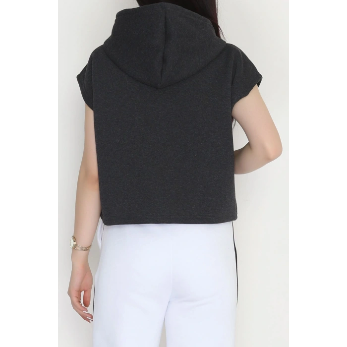 3 İplik Şardonlu Yelek Antrasit - 42201.1857.