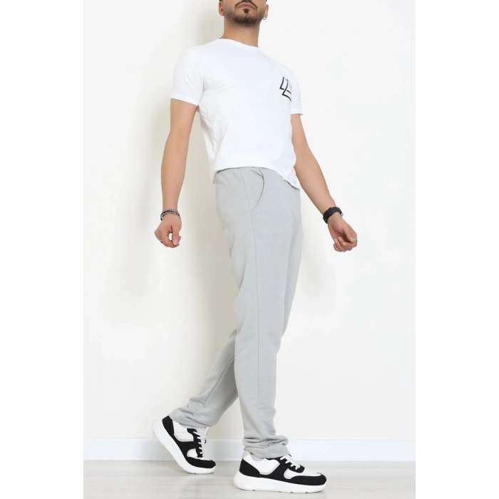 3 İplik Şardonsuz Erkek Eşofman Altı Koyugri - 42818.1878.