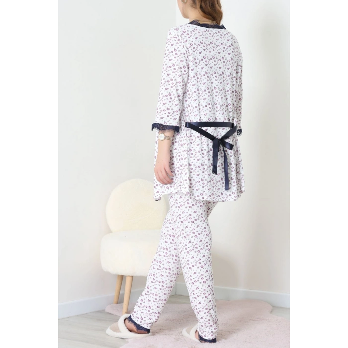 3Lü Pijama Seti Beyazmor - 52170.2123.