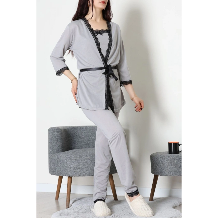 3Lü Pijama Seti Boyalıgri - 52170.2123.