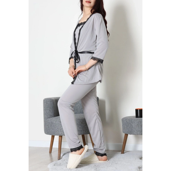 3Lü Pijama Seti Boyalıgri - 52170.2123.