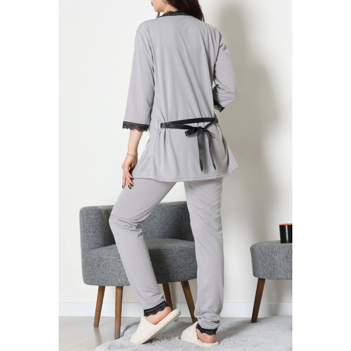 3Lü Pijama Seti Boyalıgri - 52170.2123.