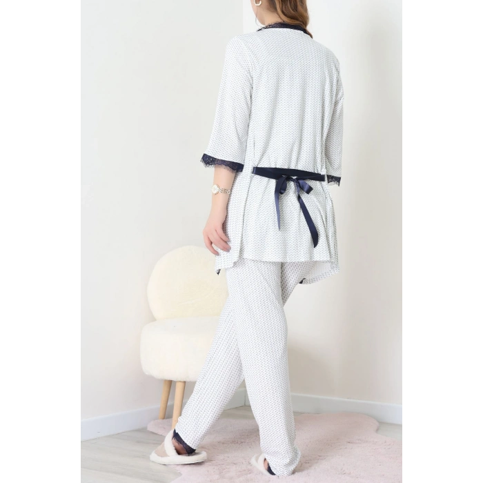 3Lü Pijama Seti Ekrupuantiye - 52170.2123.