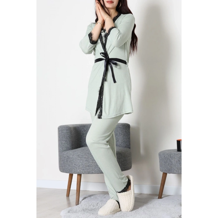 3Lü Pijama Seti Mint - 52170.2123.