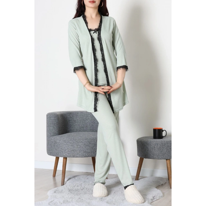 3Lü Pijama Seti Mint - 52170.2123.
