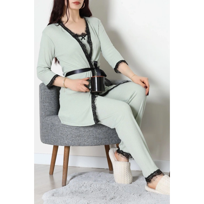 3Lü Pijama Seti Mint - 52170.2123.