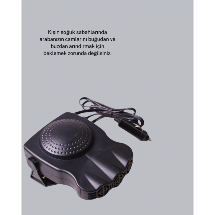 360° Ayarlanabilir Araç İçi Isıtıcı ve Fan