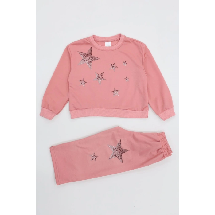 4-10 Yaş 2 İplik İkili Takım Pembe - 52187.1776.
