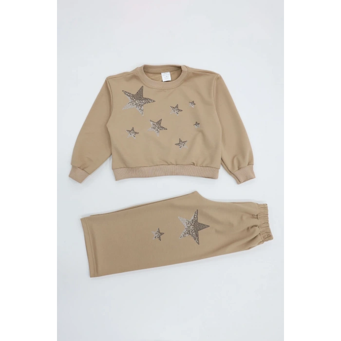 4-10 Yaş 2 İplik İkili Takım Vizon - 52187.1776.