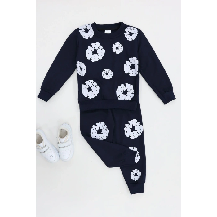 4-10 Yaş İki İp Şardonlu İkili Takım Lacivert - 52113.1776.