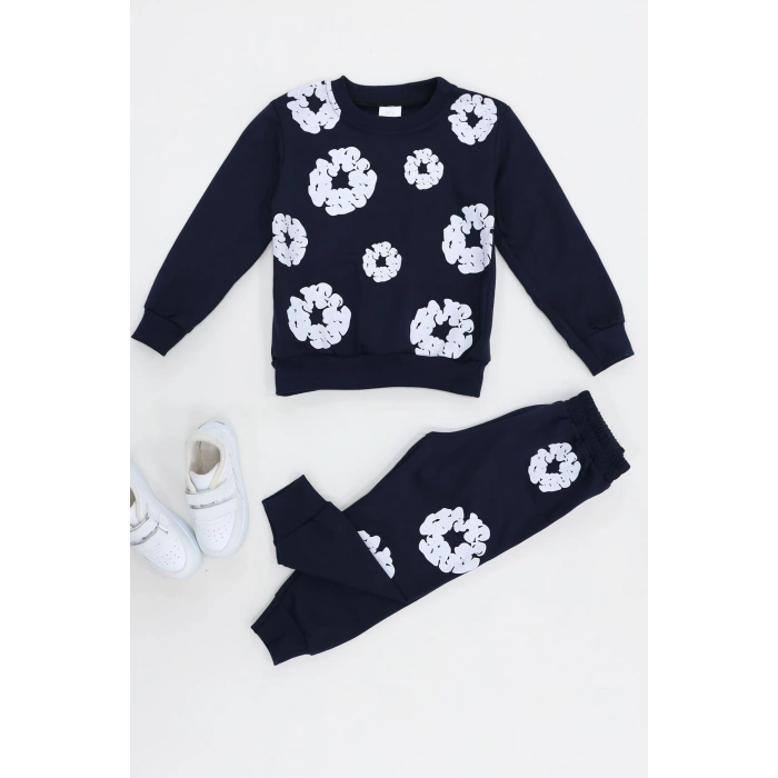 4-10 Yaş İki İp Şardonlu İkili Takım Lacivert - 52113.1776.