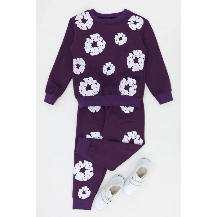 4-10 Yaş İki İp Şardonlu İkili Takım Mor - 52113.1776.