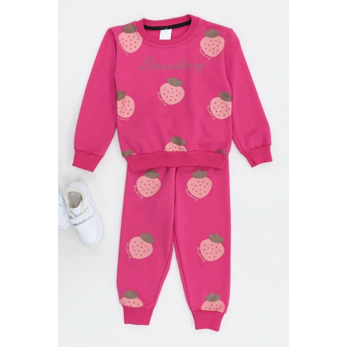 4-10 Yaş İki İp Şardonlu İkili Takım Pembe - 52114.1776.