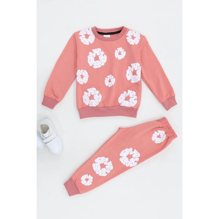 4-10 Yaş İki İp Şardonlu İkili Takım Somon - 52113.1776.