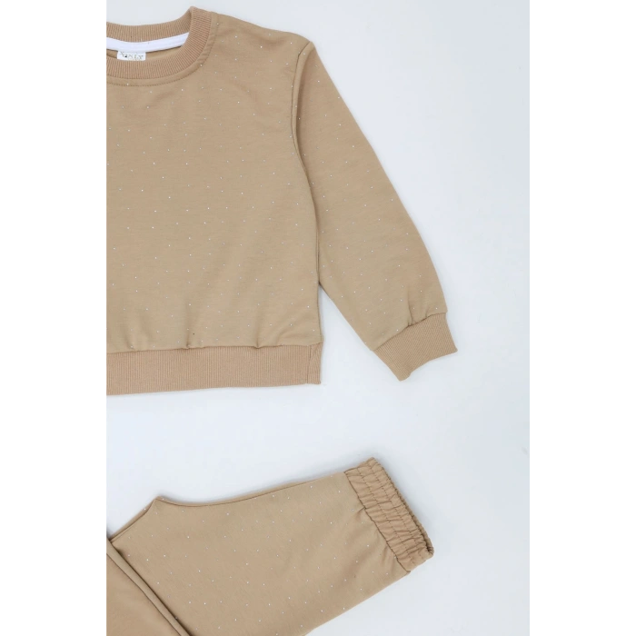 4-10 Yaş İki İplik Şardonsuz Çocuk Takım Camel - 55042.1776.