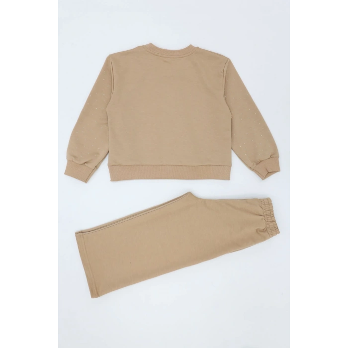 4-10 Yaş İki İplik Şardonsuz Çocuk Takım Camel - 55042.1776.