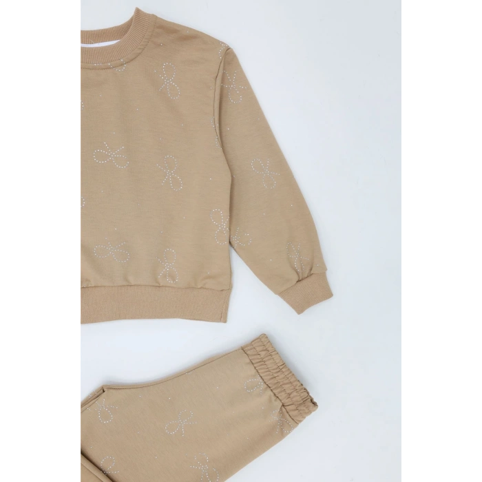 4-10 Yaş İki İplik Şardonsuz Çocuk Takım Camel - 55043.1776.