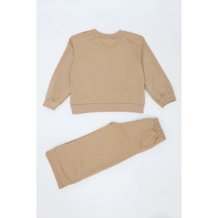 4-10 Yaş İki İplik Şardonsuz Çocuk Takım Camel - 55043.1776.