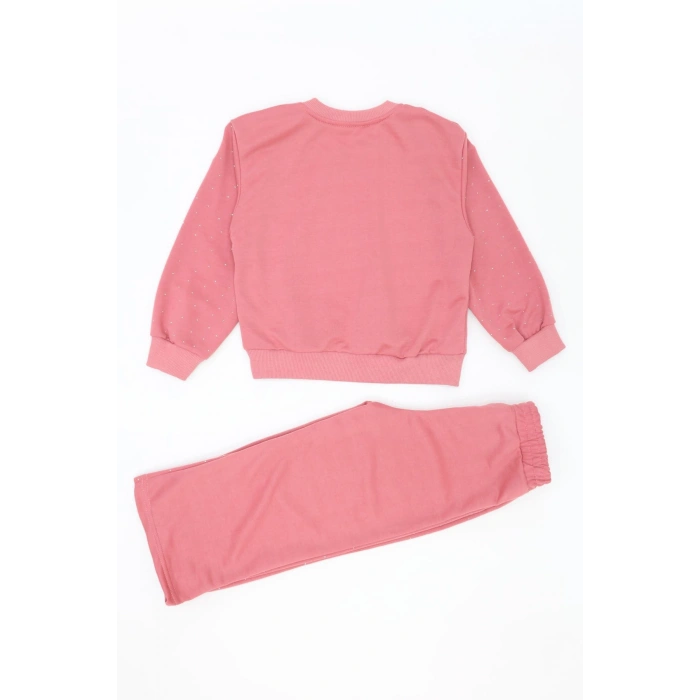 4-10 Yaş İki İplik Şardonsuz Çocuk Takım Gülkurusu - 55042.1776.