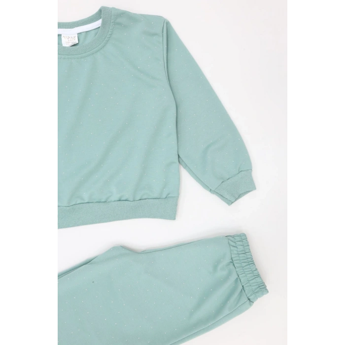 4-10 Yaş İki İplik Şardonsuz Çocuk Takım Mint - 55042.1776.