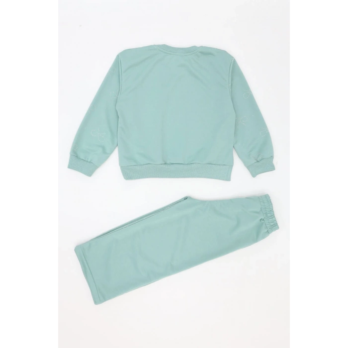 4-10 Yaş İki İplik Şardonsuz Çocuk Takım Mint - 55043.1776.