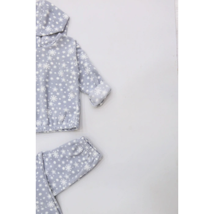 4-10 Yaş Polar Kapşonlu İkili Takım Grikar - 52076.1776.