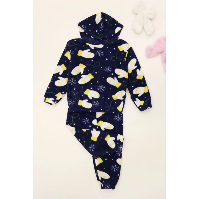 4-10 Yaş Polar Kapşonlu İkili Takım Lacisarı - 52076.1776.