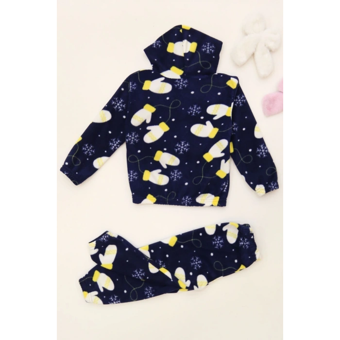 4-10 Yaş Polar Kapşonlu İkili Takım Lacisarı - 52076.1776.