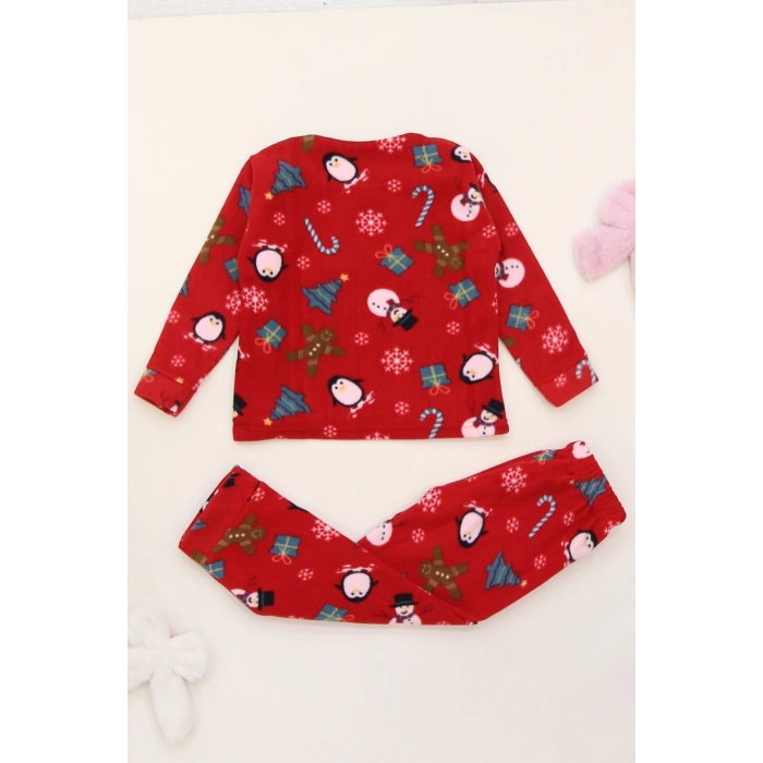 5-10 Yaş Çocuk Polar Takım Kırmızı - 50769.1961.