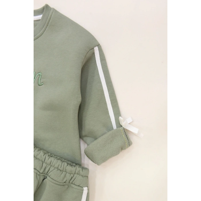 5-12 Yaş 3 İplik Şardonlu Fiyonklu Takım Mint - 60335.1867.