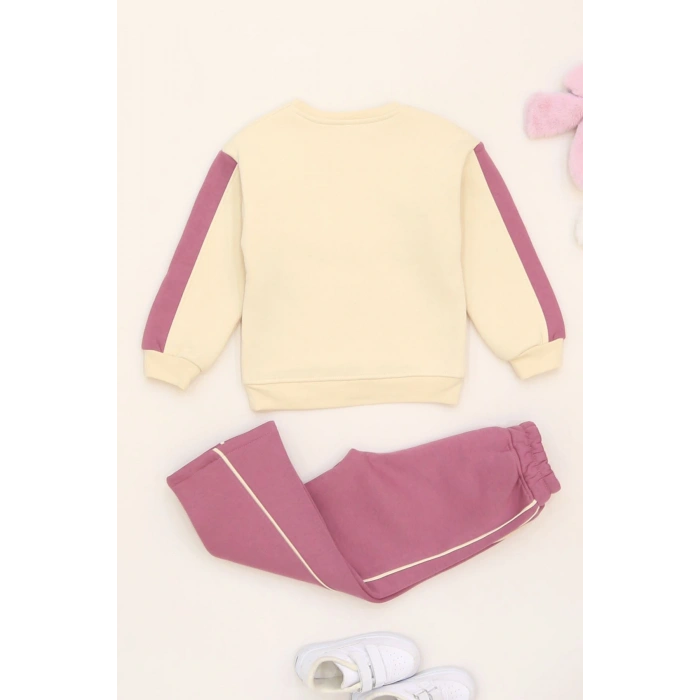 5-12 Yaş 3 İplik Şardonlu Taşlı Takım Gülkurusu - 60330.1867.